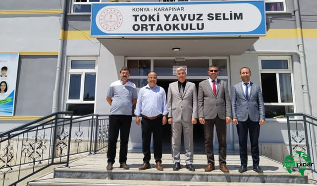 İlçe Millî Eğitim Müdürü Hulusi Sonkaya’dan TOKİ Yavuz Selim Ortaokulu’na Ziyaret