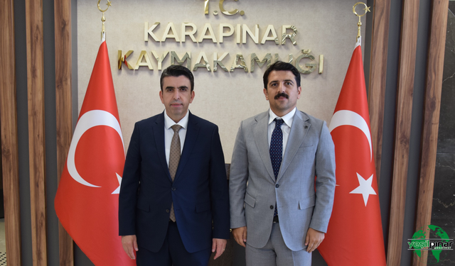 Ereğli Kaymakamı Murat Eren’den Kaymakam Şenol Öztürk’e Veda Ziyareti
