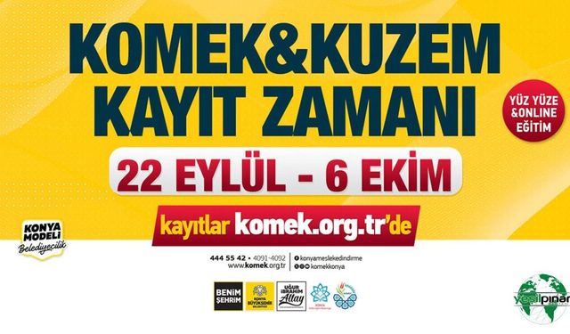 KOMEK VE ASEM’DE YENİ DÖNEM KAYITLARI BAŞLIYOR