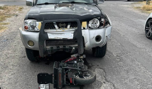 Karapınar’da otomobil ile motosiklet çarpıştı: 1 yaralı