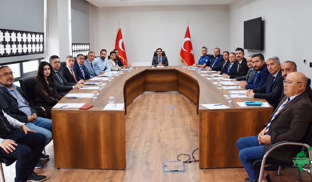 Karapınar’da İlçe İdare Şube Başkanları toplantısı yapıldı