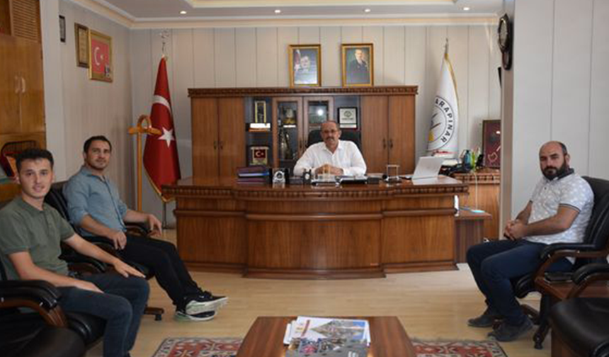 Dekan Yardımcısı Doç. Dr. Yılmaz Seçim Başkan Yaka'yı Ziyaret Etti
