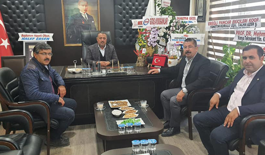 Ticaret Borsası Başkanı Ahmet Ulusoy'a Ziyaret