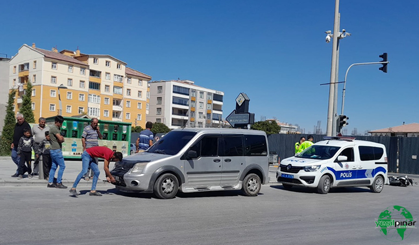 Karapınar'da Trafik Kazası ; 1 Yaralı