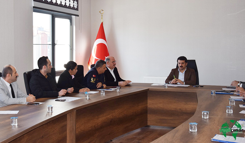 Kış Tedbirleri Toplantısı Kaymakam ÖZTÜRK Başkanlığında Yapıldı