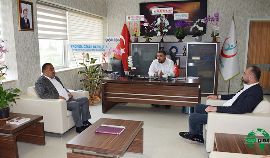 Ticaret Borsası'ndan Karapınar Devlet Hastanesi Başhekimi'ne Ziyaret