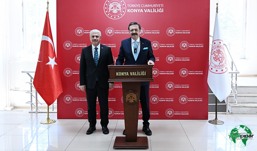 TOBB Başkanı Hisarcıklıoğlu  Konya’da Ziyaretlerde Bulundu