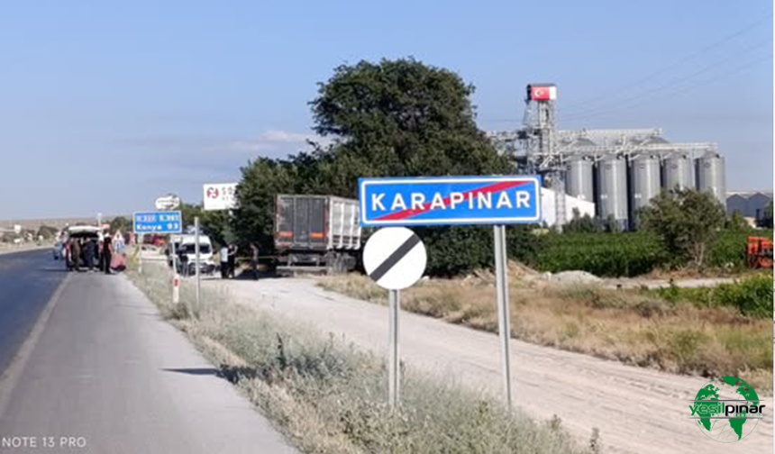 Karapınar'da TIR Yangını – Bir Kişi Hayatını Kaybetti
