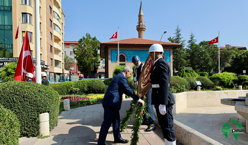 Gazi Mustafa Kemal Atatürk’ün Konya’ya Gelişinin 105. Yıl Dönümü Törenle Kutlandı