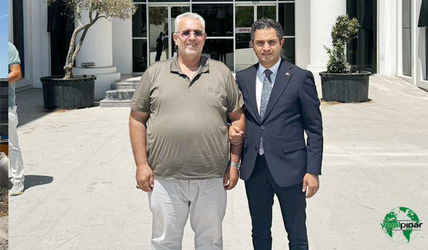 Süt Üreticileri Birliği Başkanı Mehmet Tartan’dan,Kaymakam Oğuz Cem Murat’a Ziyaret