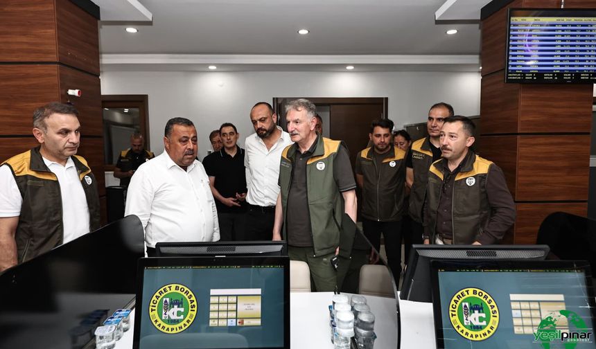 TMO Genel Müdürü Ahmet Güldal'dan Karapınar Ticaret Borsasına Ziyaret