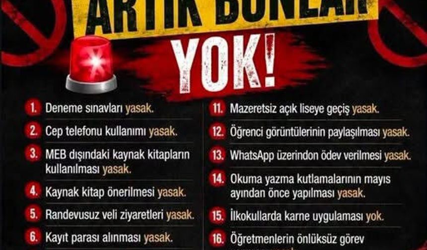 Okullarda Yeni Eğitim Dönemiyle Birlikte Bazı Uygulamalar Değişiyor