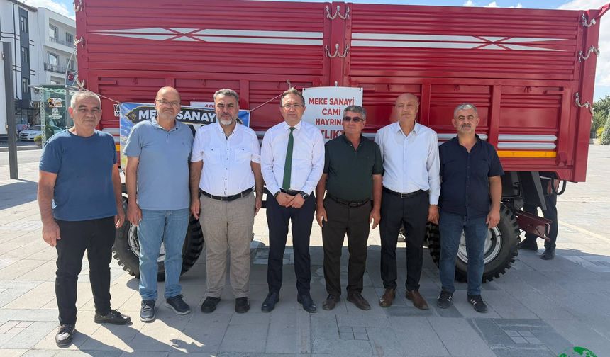 Karapınar’da Meke Sanayi Camii İçin Örnek Destek: 10 Tonluk Römork Satışa Çıkarıldı