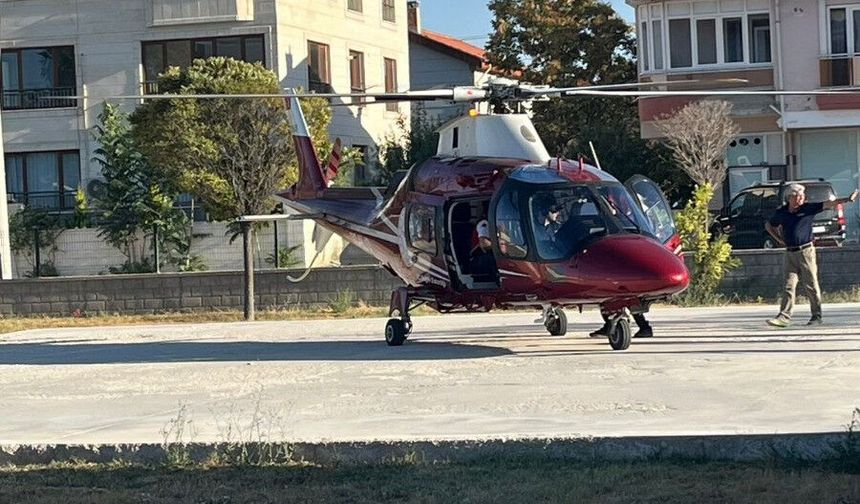 Karapınar’da Kalp Krizi Geçiren 83 Yaşındaki Hasta Hava Ambulansıyla Konya’ya Sevk Edildi