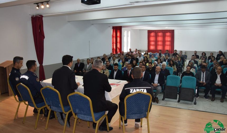 Karapınar’da Okul Güvenliği Toplantısı Gerçekleştirildi