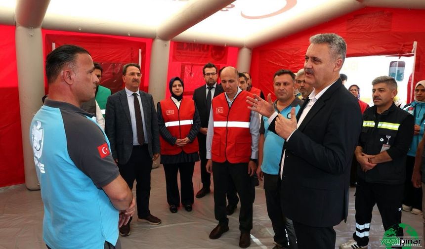 Konya’da Deprem Tatbikatı: Meram Devlet Hastanesi Afet Hastanesine Dönüştürüldü