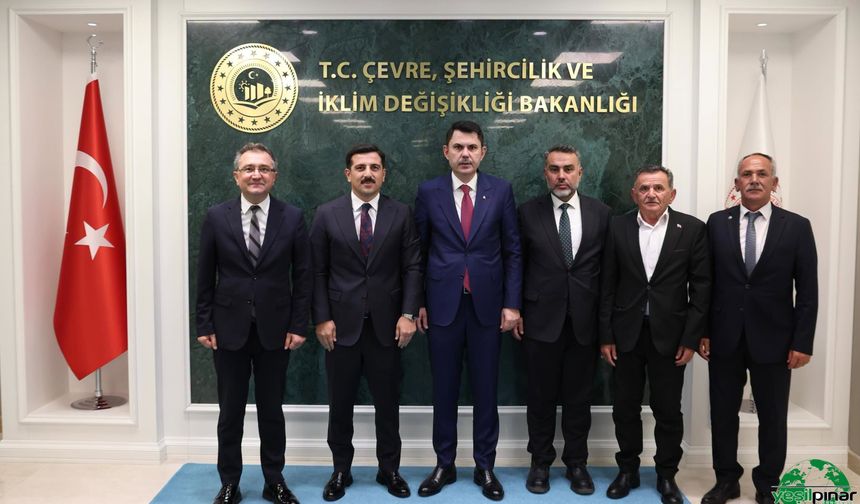 Kaymakam Öztürk ve Başkan Önal’dan Bakan Murat Kurum’a Ziyaret