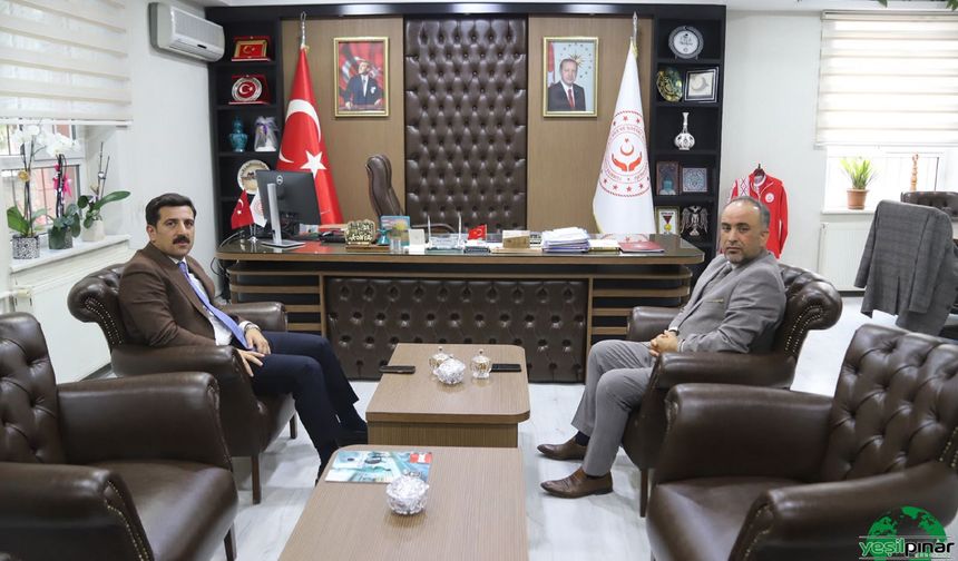 Karapınar Kaymakamı Öztürk’ten Aile ve Sosyal Hizmetler İl Müdürü Topal’a Ziyaret