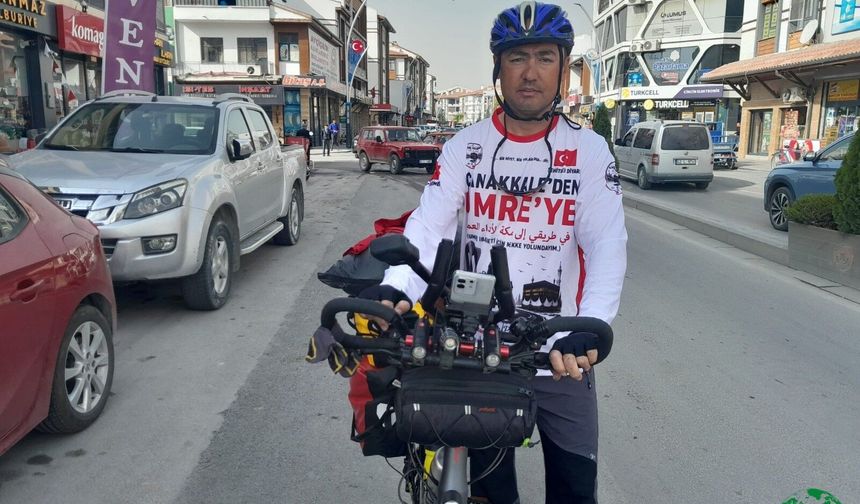 Umre İçin Bisikletiyle Yola Çıktı, Karapınar’da Gördüğü İyilikle Duygulandı