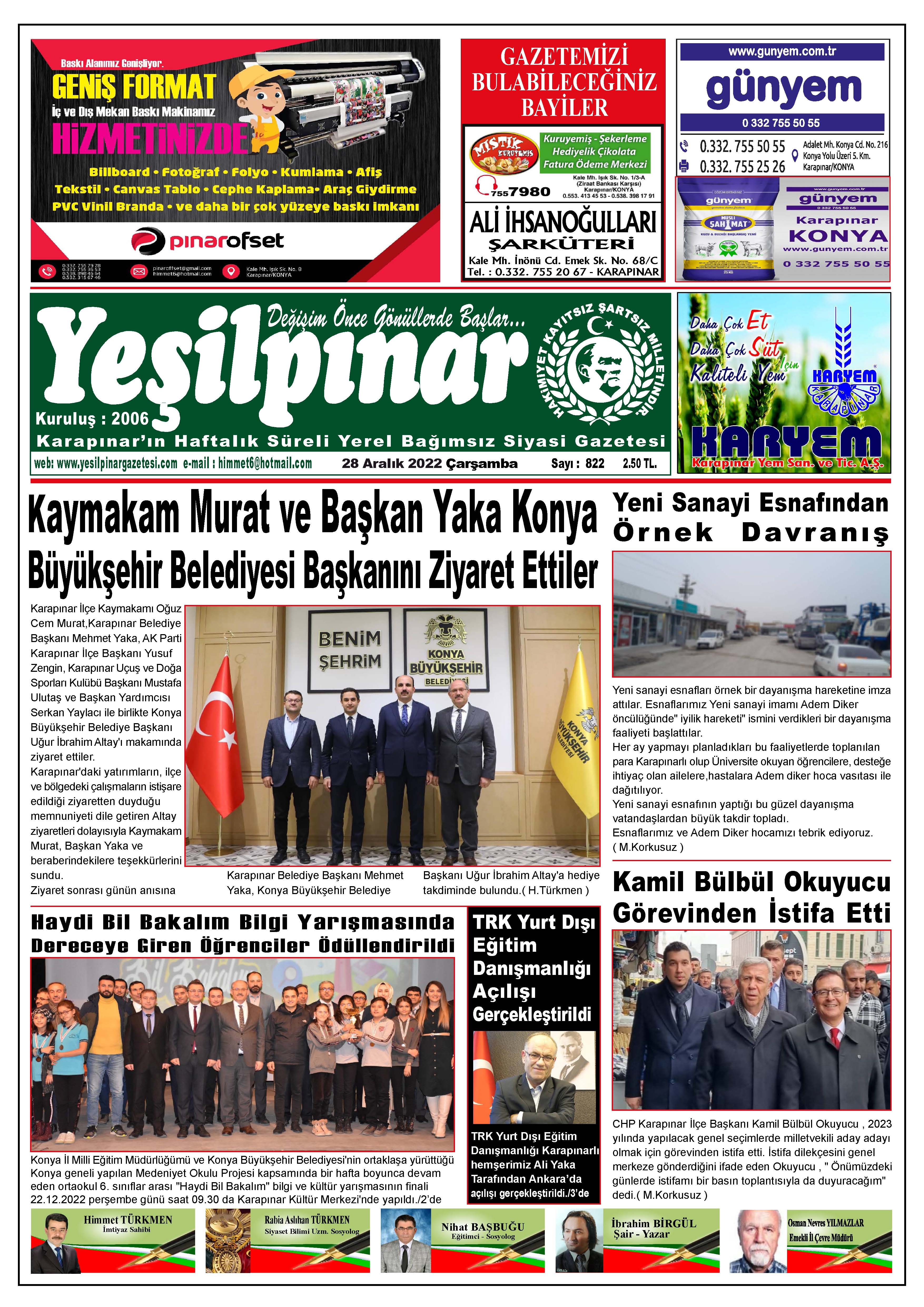 28-12- 2022 SAYI : 822