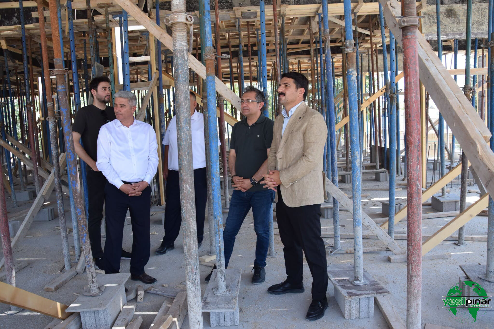 Karapınar’da Müyesser Mustafa Alp Anaokulu İnşaatında İnceleme