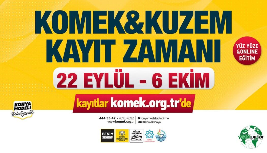KOMEK VE ASEM’DE YENİ DÖNEM KAYITLARI BAŞLIYOR